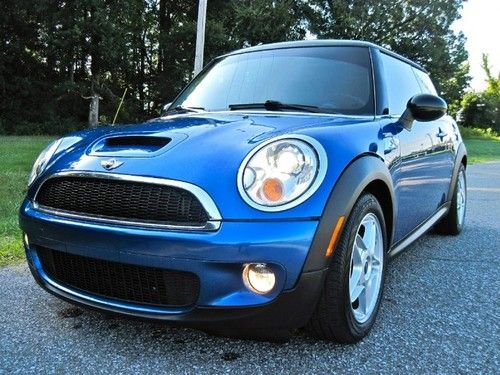 09 mini cooper s hardtop 6 speed pano roof leather xenon headlights laser blue