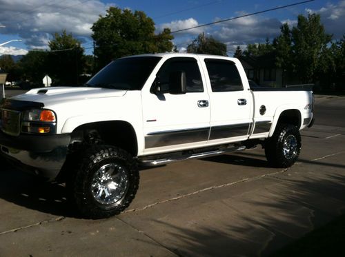 2002 gmc 2500 hd duramax diesel lifted