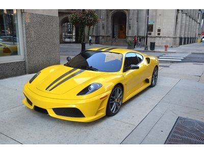 2009 ferrari f430 scuderia yellow over black 6k miles stripes! novitec exhaust!!