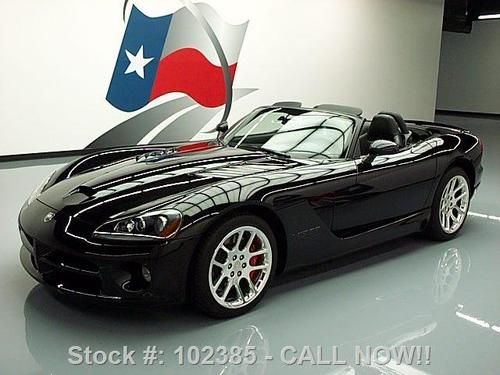 2004 dodge viper srt10 roadster v10 500hp blk on blk 7k texas direct auto