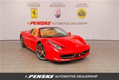 2013 ferrari 458 spider~navigation~suspension lift~park camera's~afs system~