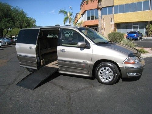 2002 ford windstar limited wheelchair handicap mobility van low miles rampvan