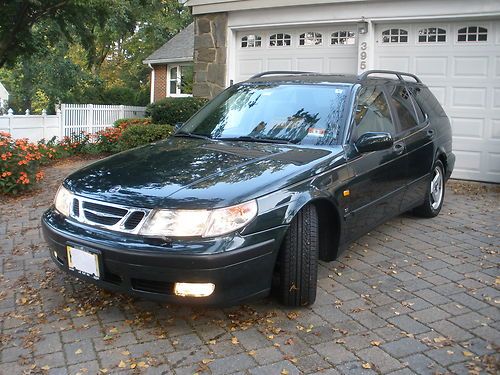 2000 saab 9-5 se wagon scarab green dealer maintained excellent condition