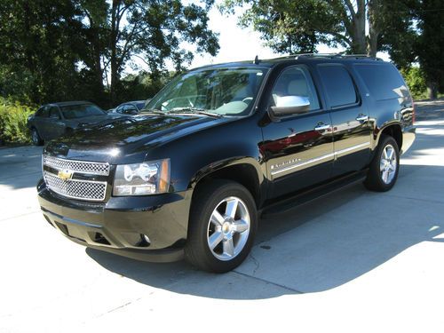 2009 chevrolet suburban ltz 4x4 tv dvd 3rd row leather heated/cooled seats