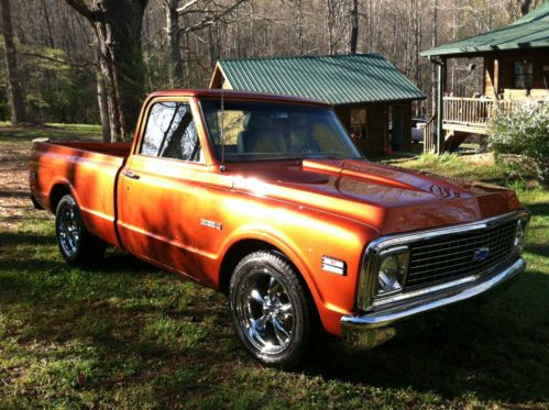 1972 chevrolet fleet side cheyenne c10 show truck