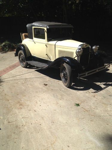 1929 ford model a sport coupe with rumble seat