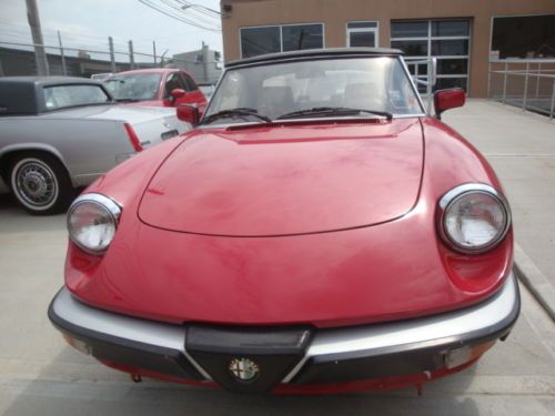 1987 alfa romeo spyder veloce 76k mint condition salvage history