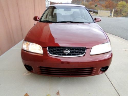 2001 nissan sentra gxe43k 1owner red warranty