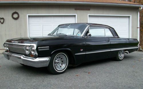 1963 chevy impala super sport 2dr hardtop lowrider factory v8 3-spd column shift