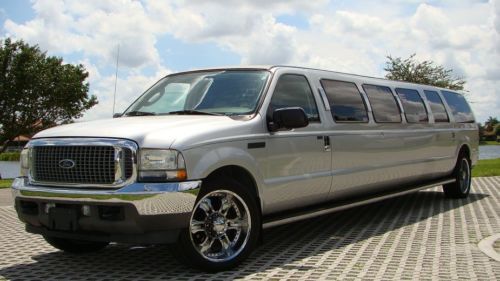 2004 ford excursion xls limousine 24 foot stretch loaded all the bells n whisles