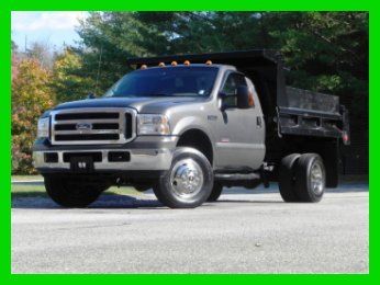 2005 ford f-350 xlt regular cab 9ft dump truck  4x4 6.0l power stroke diesel