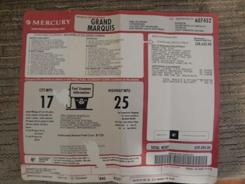 SUPER RARE PRE-MARAUDER 2002 MERCURY GRAND MARQUIS LSE RARE LSE MODEL, image 2