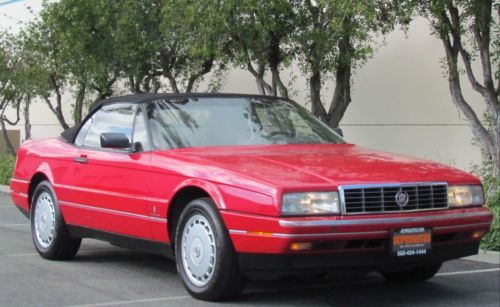 Used 91 Cadillac Allante Convertible Leather Dual Power Seats Power Windows, image 2