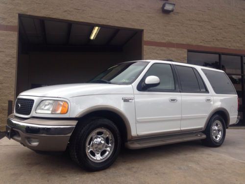 2002 ford expedition,eddie bauer, 5.4l, leather, dvd, 3rd row, suv, tow package
