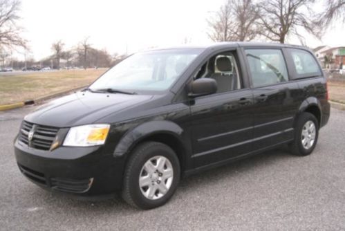 2008 dodge grand caravan se gorgeous stow &#039;n go seats loaded black beauty