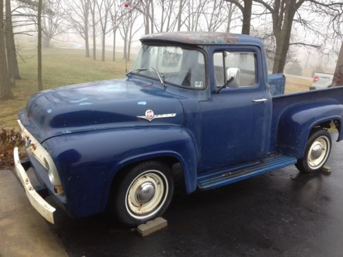 Original 56 ford f100 shortbed pickup truck