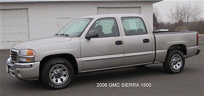 06 sl low miles crew cab pickup truck 4.8l v8 mpi steel gray metallic