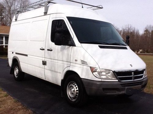 2006 dodge sprinter 2500 hi-roof 2.7l ladder racks &amp; bins package no reserve