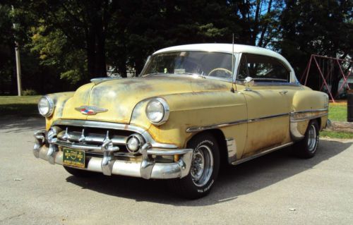 1953 chevrolet bel air 2 dr. hardtop sport coupe runs great original patina