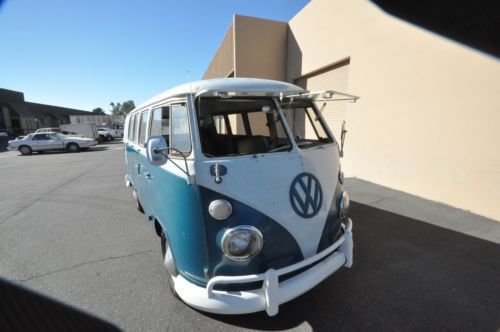 1966 vw standard  split 11 window volkswagen bus original paint, very original