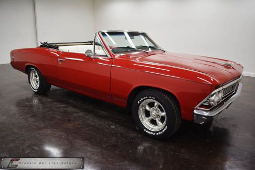 1966 chevrolet malibu convertible efi v8 great cruiser must see!