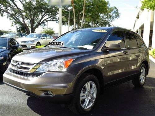 Honda cr-v 39k mi 1 owner clean carfax navi rear cam heated leather sunroof fwd