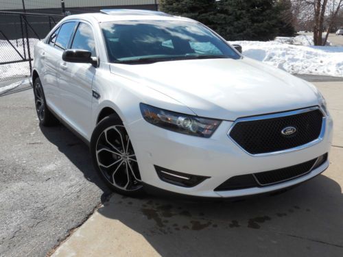 2013 ford taurus sho 3.5 turbo xenon*htd*camera*shade*sensortint*salvage*rebuilt