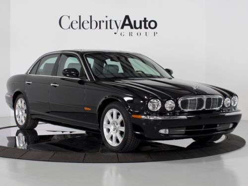 2004 jaguar xj vanden plas black/dove navi sunroof heated front and rear seats