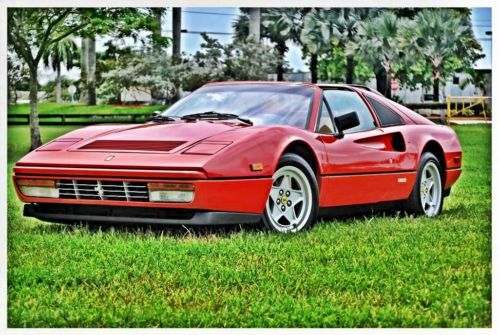 Ferrari 328 gts original red/tan serviced mint condition 1986 gtb garaged kept