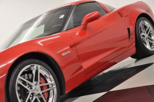 Pristine z06 2lz heated leather head up 7.0l red 2008 2009 2010 manual vette