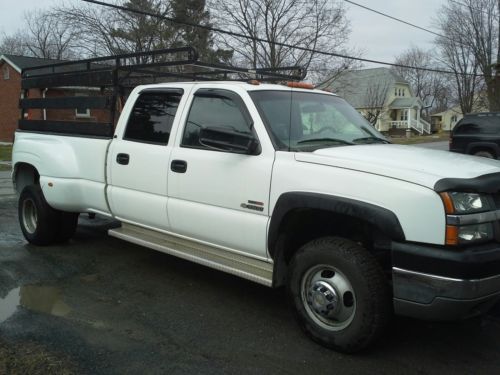 2004 chevrolet silverado 3500 ls crew cab pickup 4-door 6.6l no reserve