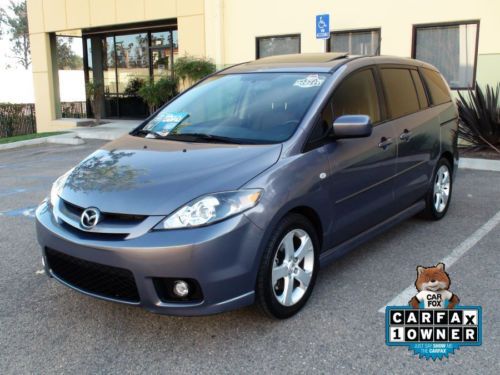 2007 mazda 5 - carfax one owner, leather, 3rd row seats, dual slide doors