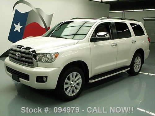 2014 toyota sequoia platinum 4x4 sunroof nav dvd 3k mi texas direct auto