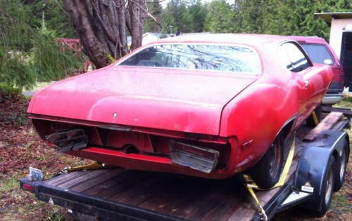 1972 Plymouth Satellite FE5 Red Coupe 72 318 Auto Project MOPAR GTX Roadrunner, US $2,000.00, image 4