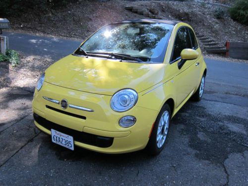 2012 fiat 500 c pop convertible,  low miles, no reserve