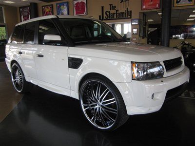 2007 land rover range rover sport white navigation