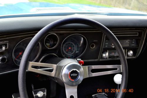 1969 CHEVELLE SS 396 4SPD VERY NICE FRESH RESTORATION BEAUTIFUL LEMANS BLUE, image 4