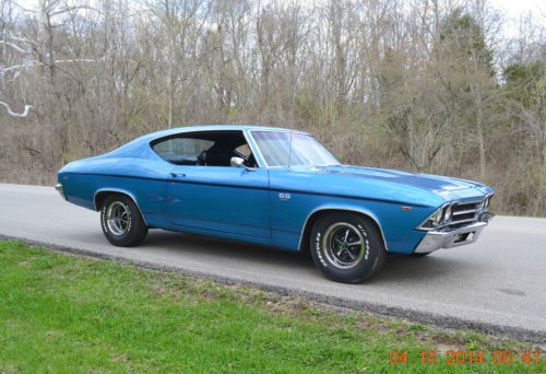 1969 CHEVELLE SS 396 4SPD VERY NICE FRESH RESTORATION BEAUTIFUL LEMANS BLUE, image 7