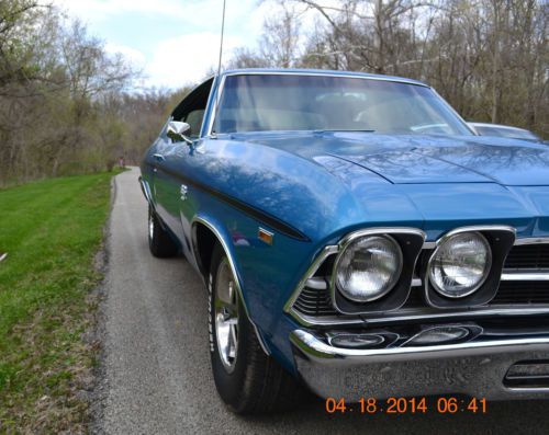1969 CHEVELLE SS 396 4SPD VERY NICE FRESH RESTORATION BEAUTIFUL LEMANS BLUE, image 8
