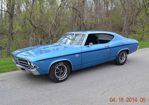 1969 CHEVELLE SS 396 4SPD VERY NICE FRESH RESTORATION BEAUTIFUL LEMANS BLUE, image 11