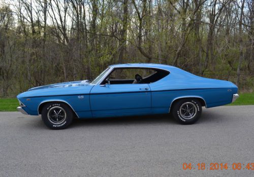 1969 CHEVELLE SS 396 4SPD VERY NICE FRESH RESTORATION BEAUTIFUL LEMANS BLUE, image 12
