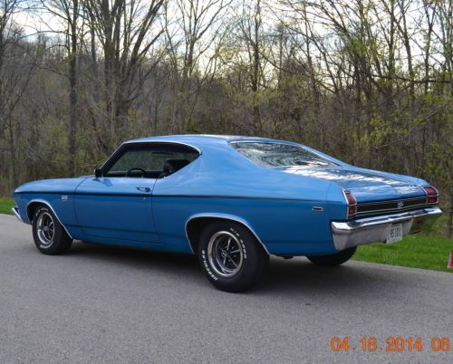1969 CHEVELLE SS 396 4SPD VERY NICE FRESH RESTORATION BEAUTIFUL LEMANS BLUE, image 13