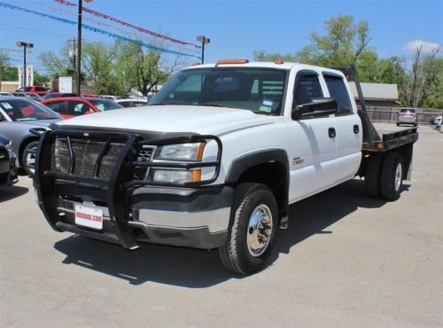 6.6l v8 diesel duramax drw dually flat bed grill guard work truck tow vinyl