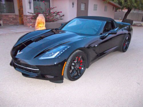 2014 chevrolet corvette stingray z51 convertible triple black