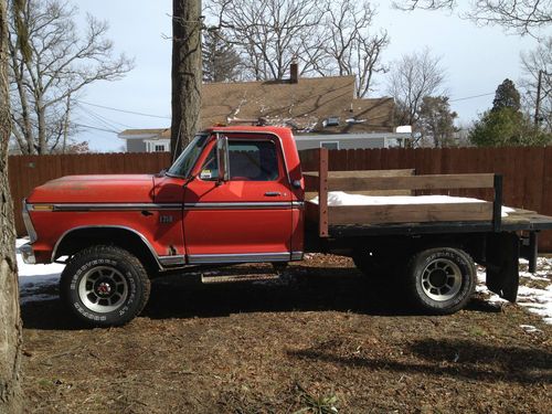 1975 ford f250 highboy 4x4 390 engine 4 speed transmission 16.5 rims factory a/c