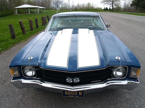 NO RESERVE 1972 CHEVROLET CHEVELLE SS 454 Big Block Chevy Super Sport 4 Spd 72, image 89