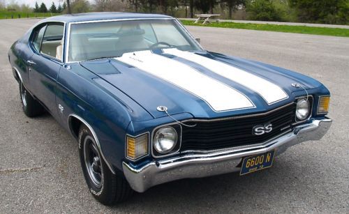 NO RESERVE 1972 CHEVROLET CHEVELLE SS 454 Big Block Chevy Super Sport 4 Spd 72, image 96