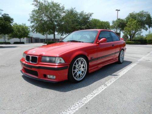1995 bmw m3: hellrot red- great service history, modifications, and car.