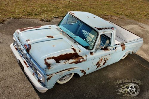 1963 ford shop truck hot rat rod street rod air bagged ride chevy 3100 patina