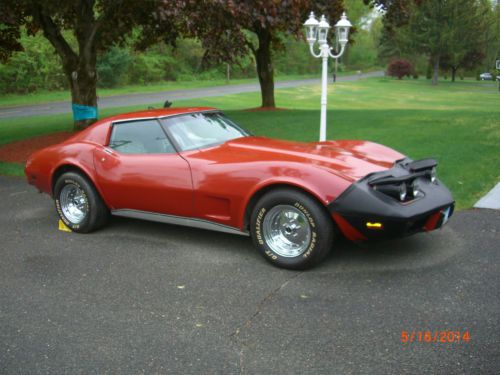 1977 CHEVY CORVETTE 350 4 SPEED T-TOPS A/C NICE DRIVER NO RESERVE!!, image 3